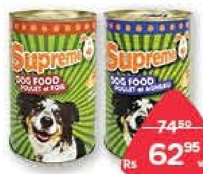Supreme Dog Food Boeuf, Poulet, Poulet et Agneau, Poulet et Fole 420 g