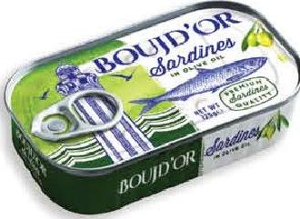 Boud'Or Sardines In Olive Oil 125g