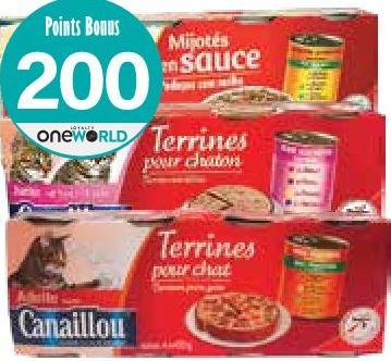 Canailou Mijotés en Sauce / Terrines aux Viandes pour Chat et Chaton 4 x 400g