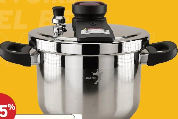 Stainless Steel Pressure Cooker 6L