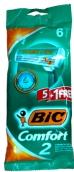 BIC Comfort 2 Disposable Razors 5+1 Free