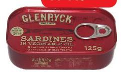 Sardines in Vegetable Oil - Glenryck, 125g