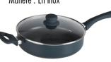 Sauté Pan with Lid 26 cm Aluminum