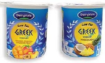 Dairyvale Greek Fruite Yogurt 125g