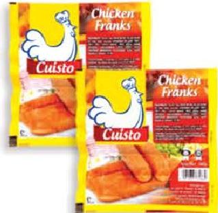 Cuisto Chicken Frank Nature 340g