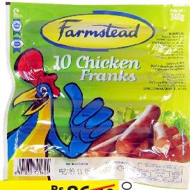 Farmstead Chicken Franks 340G