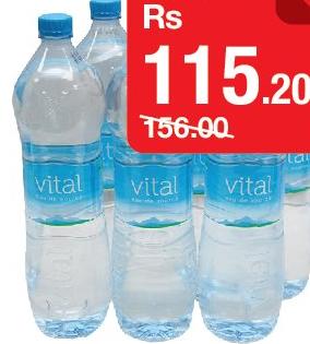 Le Lot de 6 Eau de Source - Vital la bouteille de 1.5L