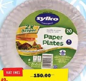 Sylko Paper Plates 230mm x 20