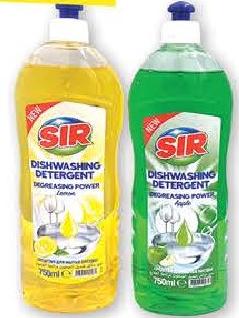 Sir Liquid Dishwash Apple/Lemon 750ml