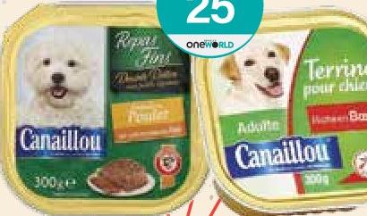 Canaillou Émincé Poulet Terrine Boeuf pour Chien 300g