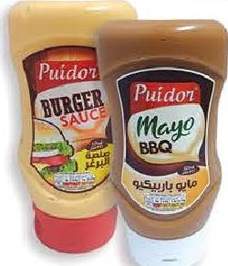 Puidor Mayo BBQ Chup/Garlic/Mayo Mayonasie/Vegan/Tartar 321ml