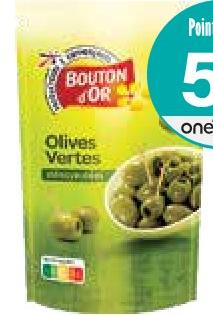 Bouton d'Or Olives Vertes Dénoyautées 600g