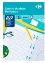 Carrefour Double Sheets, Perforated, Large Squares, 21 x 29.7 cm, 300 Pages