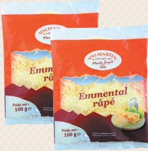 Valmartin Emmental Râpé 100g