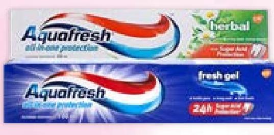 Aquafresh Dentrifice 100ml (Fresh Gel/ Herbal)