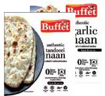 Buffet Authentic Tandoori / Garlic Naan 340g
