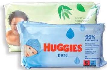 Huggies Baby Wipes Pure/Nat x56