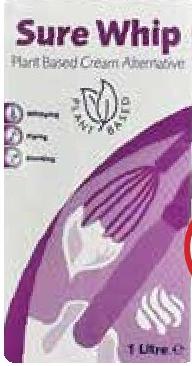 Sure Whip Plant Based Cream Alternative 1L