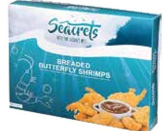 Seacrets Breaded Butterfly Shrimps 16/20 500g