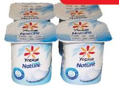 Le Lot de 4 Yaourt Nature - Yoplait, le pot 125g