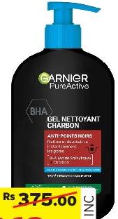 Garnier Pure Active Spot Charcoal Gel Nettoyant 250ml