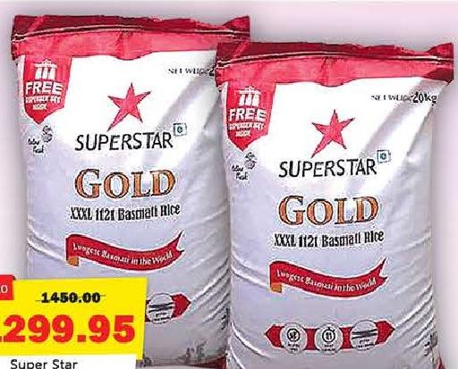 Super Star Gold XXXL 1121 Basmati Rice 20kg
