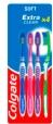Colgate Extra Clean Toothbrush, Medium/Soft, Pack of 4