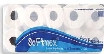 Softnex Papier Hygienique 2 Ply x10 Rolls
