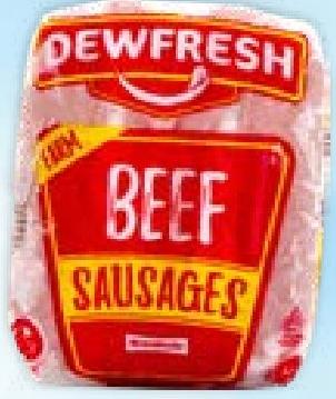 DEWFRESH Beef Sausage 450g