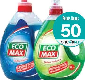 Ecomax Lessive Liquide Machine Marine / Printanière 3L