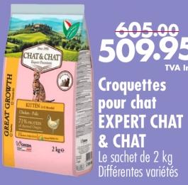 Expert Chat & Chat Croquettes pour chat, 2 kg