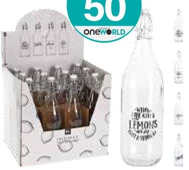 Excellent Houseware Bottle Glass 1L