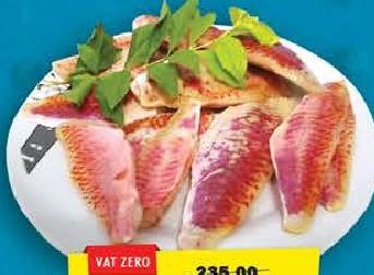 Excellent Frozen Red Mullet 500g