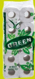 Green SOFPAK Toilet Paper 10 Rolls 2 Ply