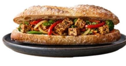 Gourmet Bread Filled with Stir Fried Tofu Each