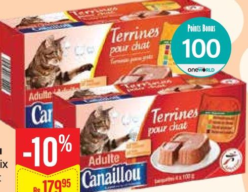 Canailiou Terrine Mix pour Chat 4x100g