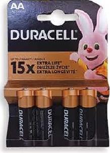 Duracell Pile Plus Power AA x4