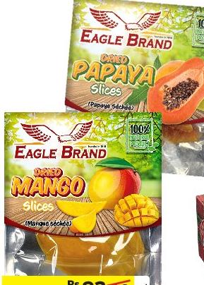 Eagle Brand Dried Mango Slices 90G - 100G