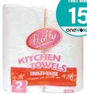 Fluffy Kitchen Towels x 2