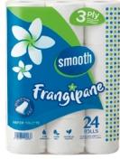 Frangipane Smooth 3 Ply Toilet Paper 24 Rolls