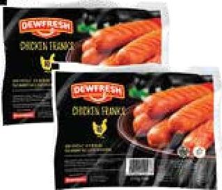Dewfresh Chicken Franks 340g