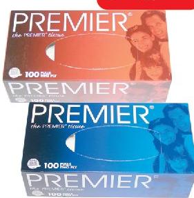 Facial Tissues Assorted Colour x100 - Premier