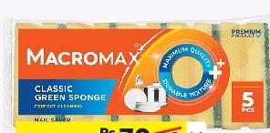 MACROMAX NAIL SAVER CLASSIC GREEN SPONGE X 5 PCS