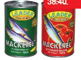 Leader Mackerel in Tomato Sauce / Vegetable Oil - 425g