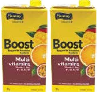 Sunny Boost Multi-Vitamins Fruit Juice 1L
