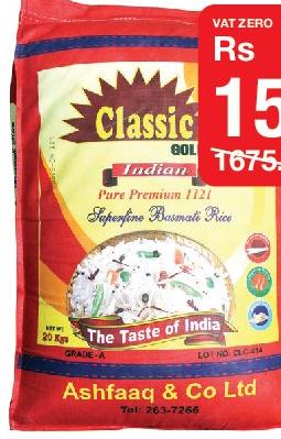 Classic Gold Indian Pure Premium 1121 Super Fine Basmati Rice