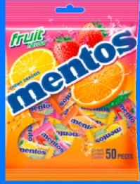 Mentos Fruit Chewy Dragees 50 Pieces