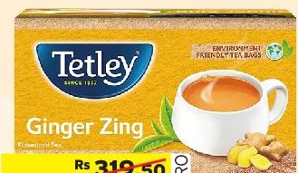 Tetley Tea Bag Black Tea Ginger Zing X 50