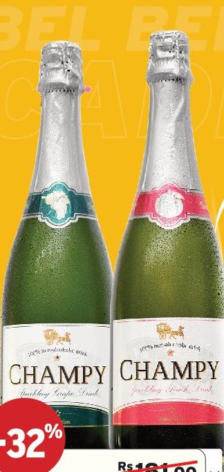 Champy Non Alcoholic Sparkling Grape Drink 750ml