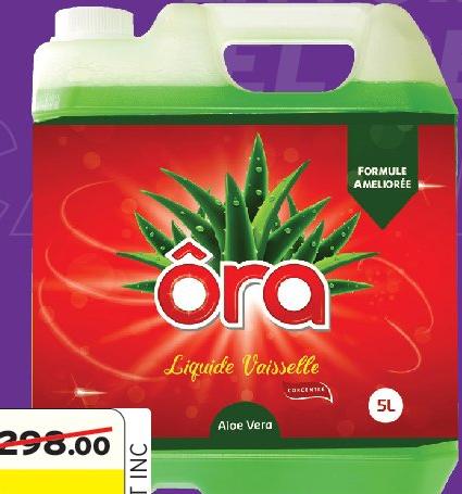 ORA Liquide Vaisselle 5L (Gamme) Aloe Vera